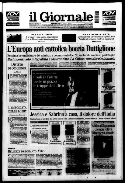 Il giornale : quotidiano del mattino